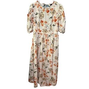 ✨3/$20✨ SHEIN Summer Allover Floral Print Cut Out Puff Sleeve Dress. Size XL 12